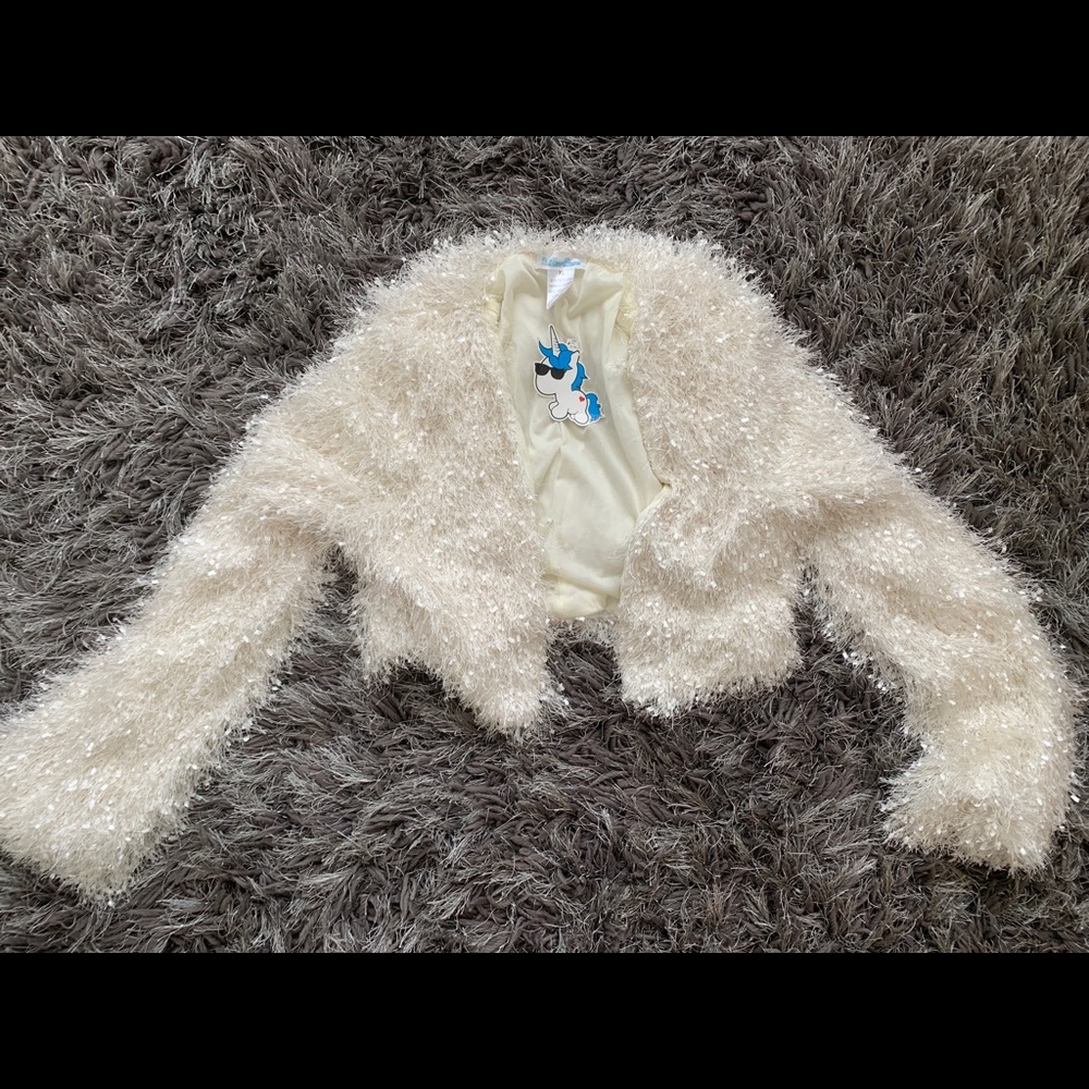 NWT Rave Faux Fur Sweater